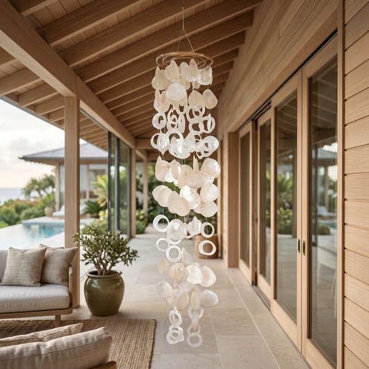 Capiz mobile hanger XXL naturel 150 cm hangdecoratie