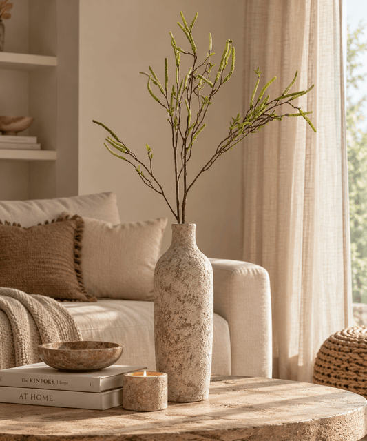 Decoratieve kunsttak groen – 108 cm - Youna Label