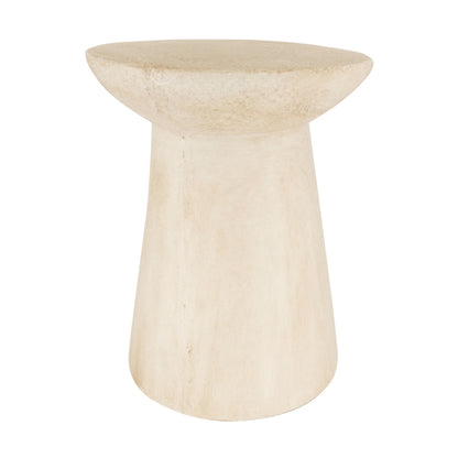 Ronde bijzettafel magnesium wit 48 cm