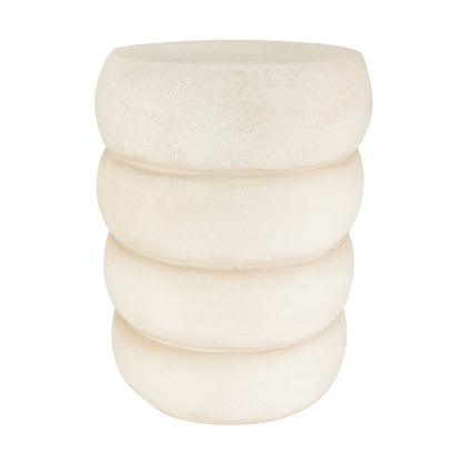 Ronde bijzettafel magnesium wit modern design 48 cm