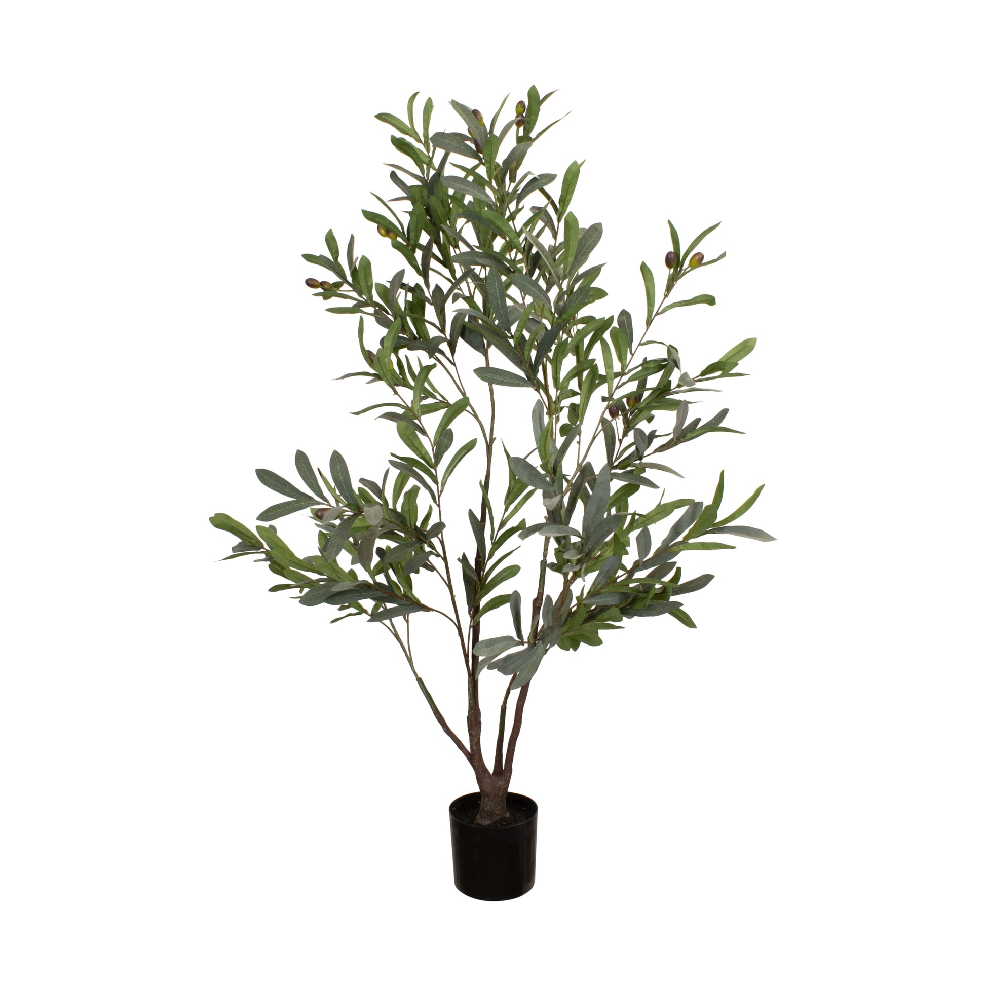 Kunst olijfboom groen 120 cm realistische kunstplant