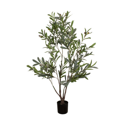 Kunst olijfboom groen 120 cm realistische kunstplant