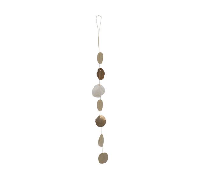 Capiz hanger slinger goud mix set van 3 100 cm decoratie