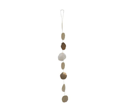 Capiz hanger slinger goud mix set van 3 100 cm decoratie