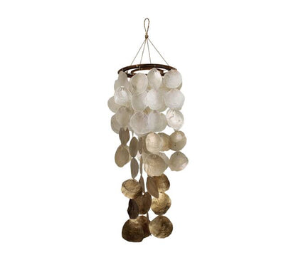 Capiz mobile hanger goud mix 70 cm decoratie