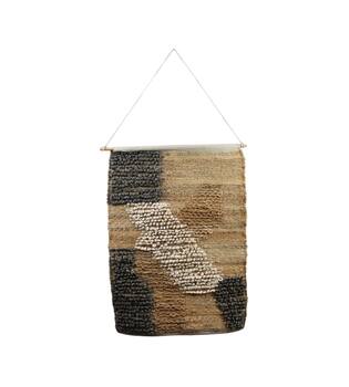 Boho wandkleed jute met hanger naturel 78 cm