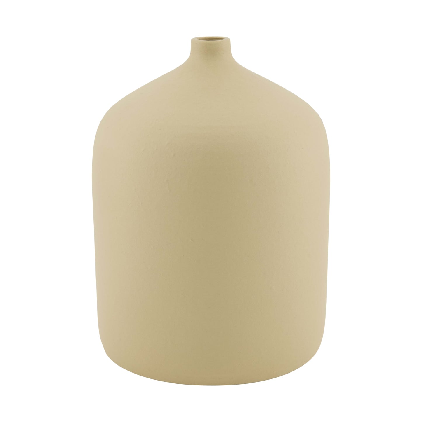 Terracotta vaas beige decoratieve vaas 22 cm