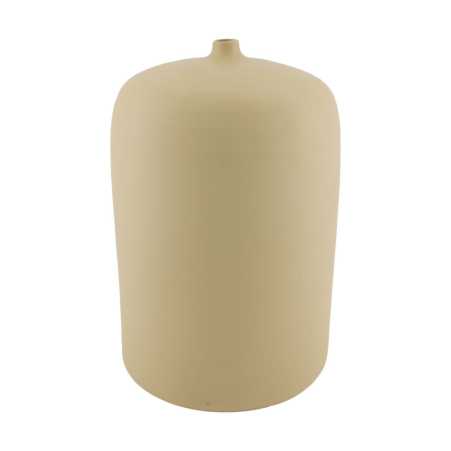 Terracotta vaas beige decoratieve vaas 34 cm