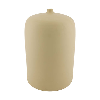 Terracotta vaas beige decoratieve vaas 34 cm