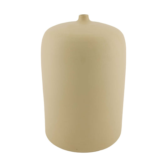 Terracotta vaas beige decoratieve vaas 34 cm