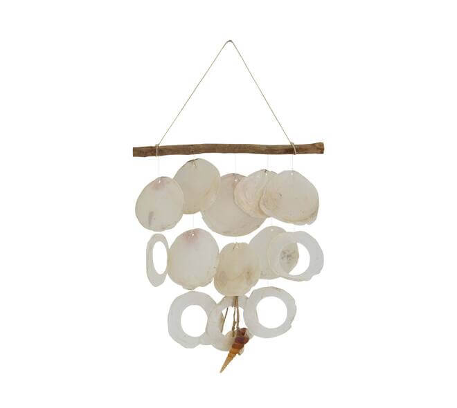 Capiz wandhanger naturel 48 cm decoratie
