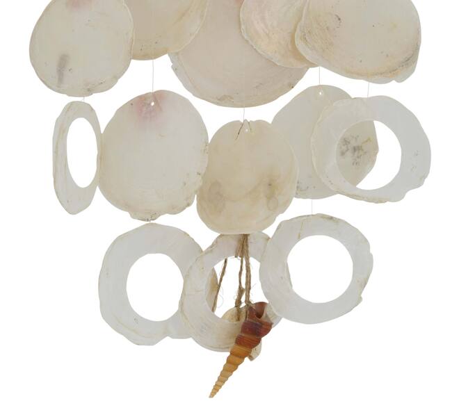 Capiz wandhanger naturel 48 cm decoratie