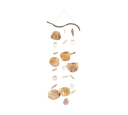 Schelpen wandhanger perzik naturel 80 cm decoratie