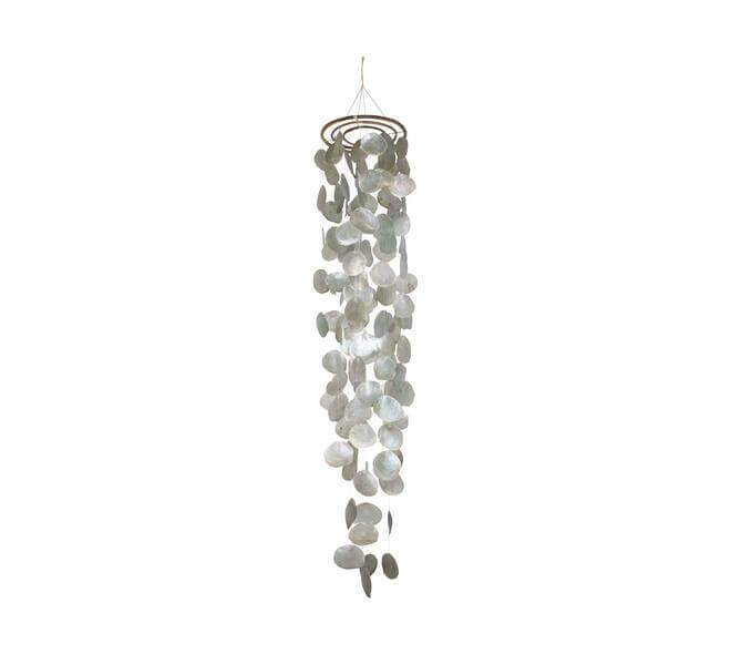 Capiz mobile hanger XXL groen 150 cm hangdecoratie