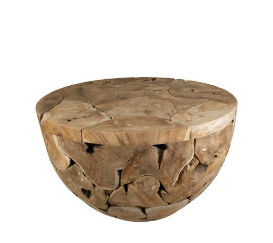 Teak bijzettafel