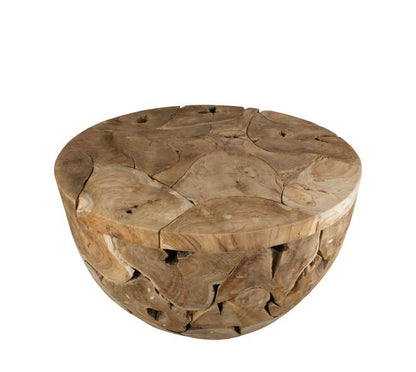 Teak bijzettafel