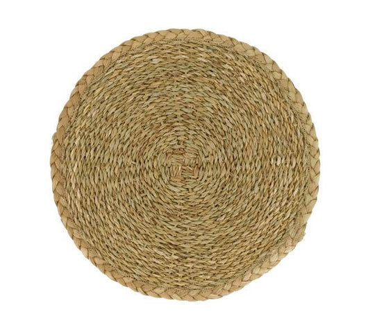 Placemat rond zeegras naturel Ø37 cm