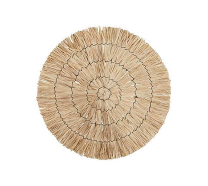 Placemat rond raffia naturel Ø28 cm