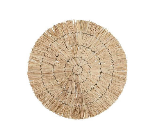 Placemat rond raffia naturel Ø28 cm