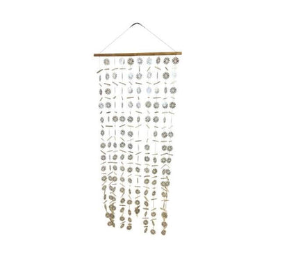 Capiz curtain mobile wit 178 cm hangdecoratie