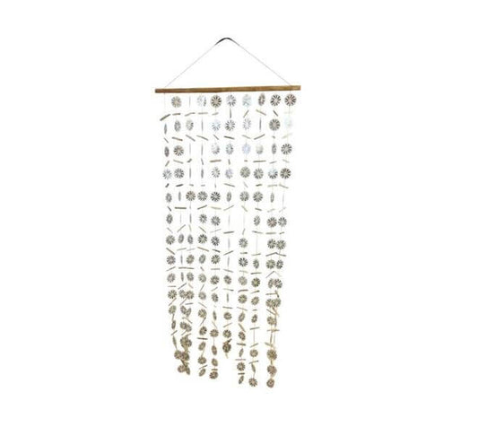 Capiz curtain mobile wit 178 cm hangdecoratie