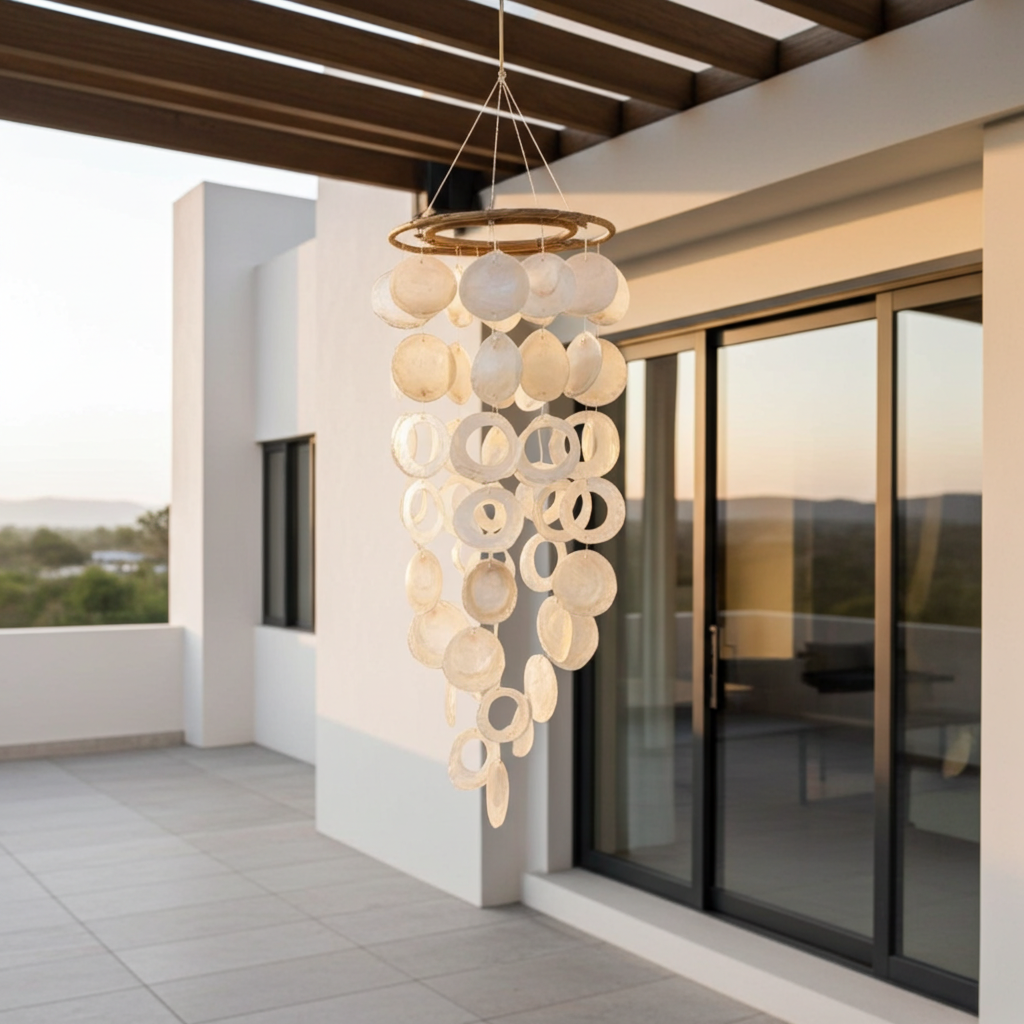 Capiz mobile hanger XL naturel 70 cm decoratie