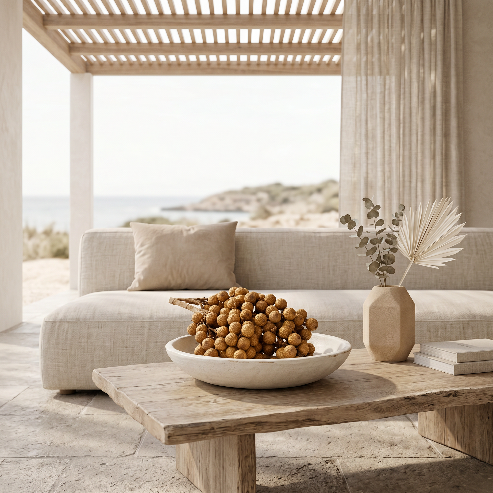 Decoratieve rotan tak naturel 20 cm