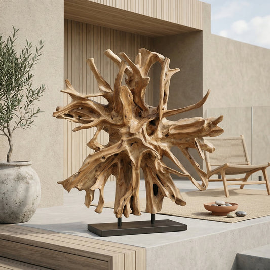 Teak Ornament