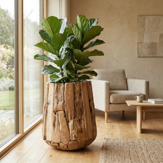 Teak plantenbak