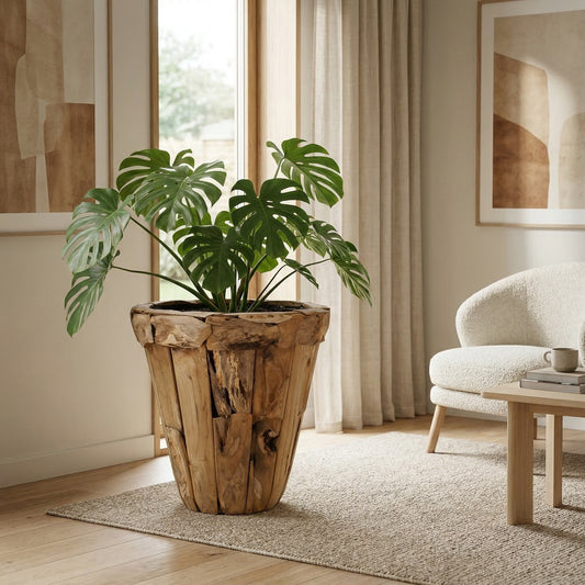 Teak plantenbak