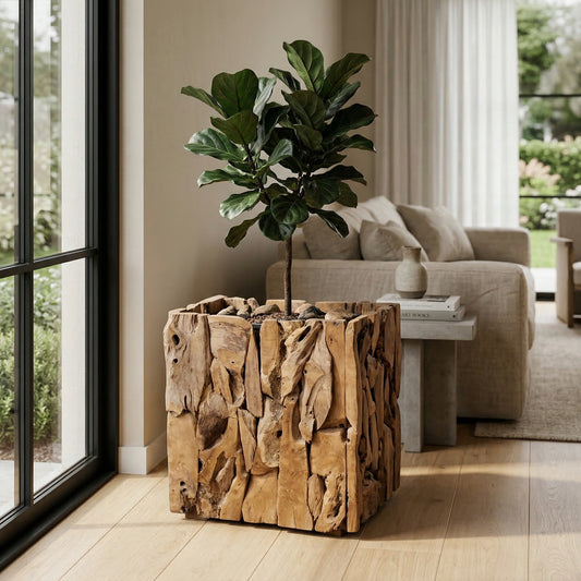 Teak plantenbak