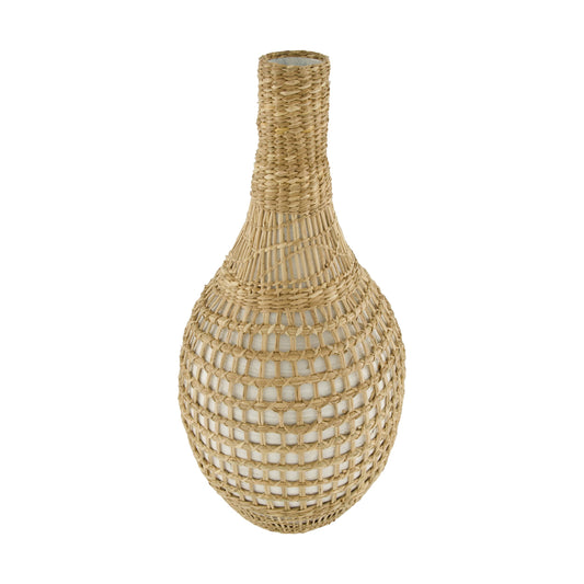 Zeegras bamboe vaas naturel hoge vaas 52 cm