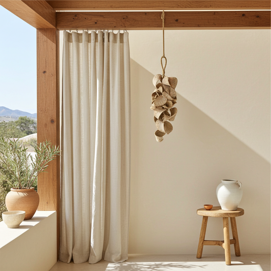 Hanger Badam naturel 60 cm decoratieve wandhanger