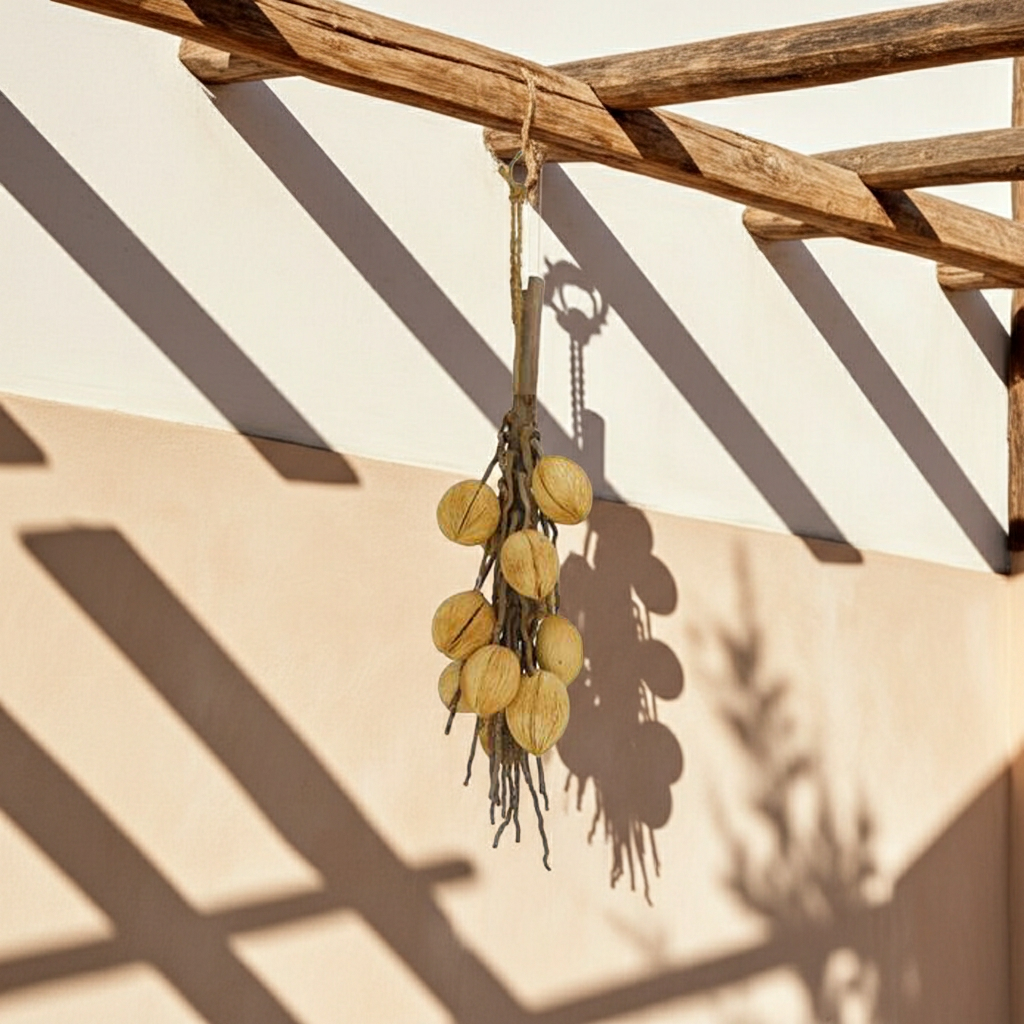 Decoratieve tak mintola coco gebleekt 65 cm