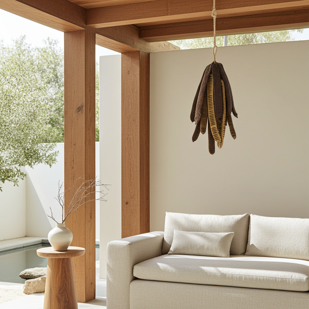 Hanger Step Fruit naturel 75 cm decoratieve wandhanger
