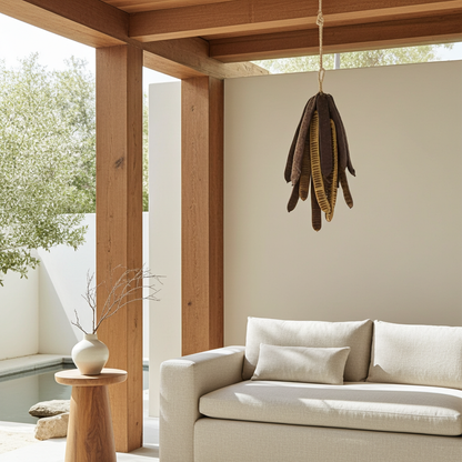 Hanger Step Fruit naturel 75 cm decoratieve wandhanger