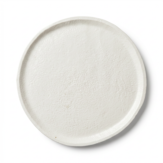Aluminium dienblad crème decoratief plateau 30,5 cm