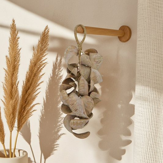 Olifantsoor hanger gebleekt naturel 50 cm wanddecoratie