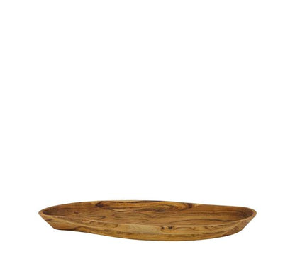 Organische schaal van acaciahout naturel – 58x24 cm
