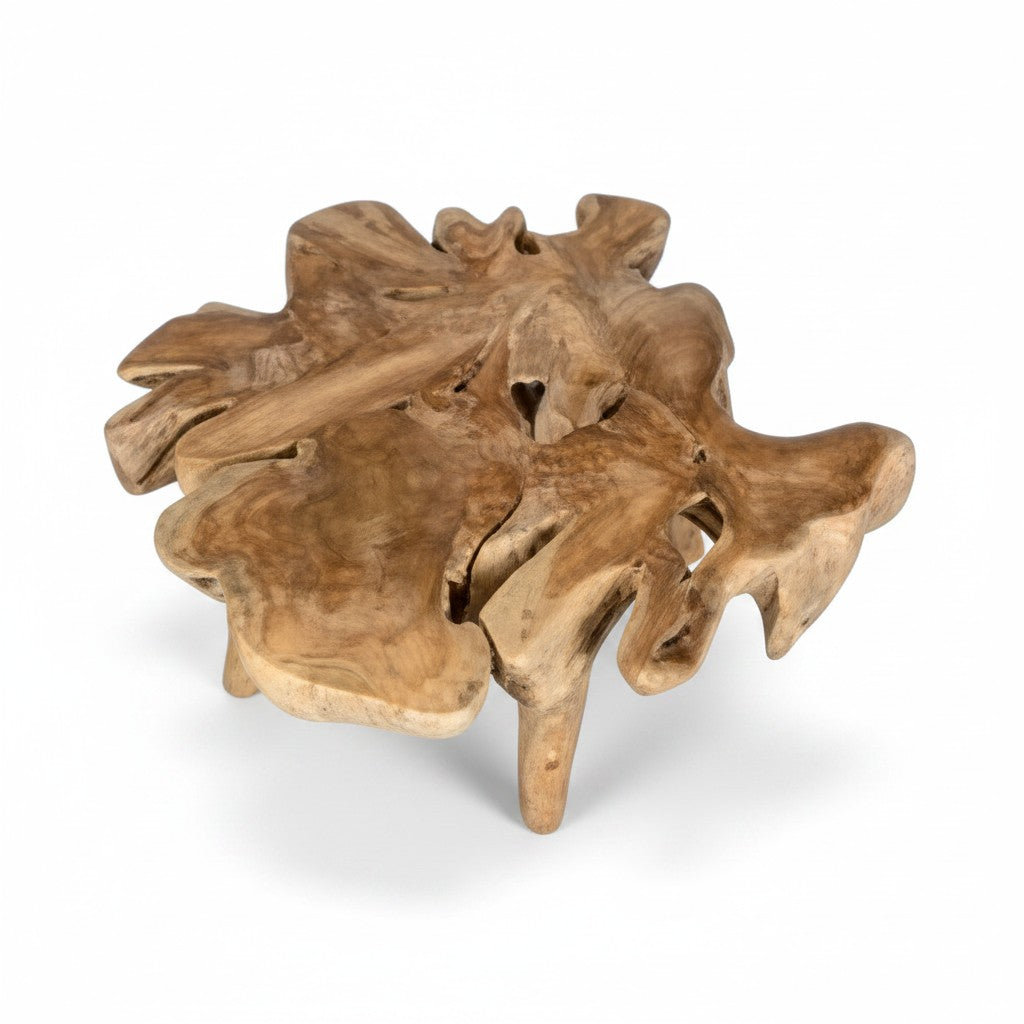 Teak bijzettafel