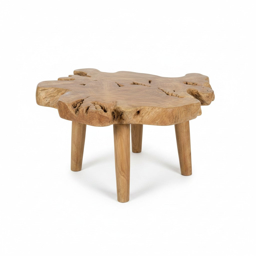 Teak bijzettafel