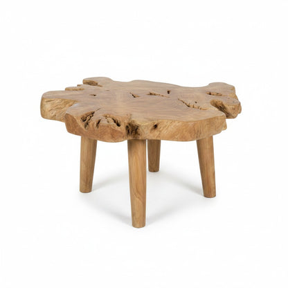 Teak bijzettafel