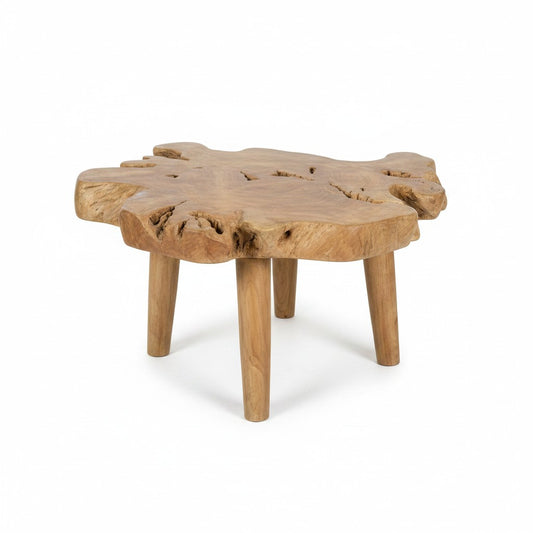 Teak bijzettafel