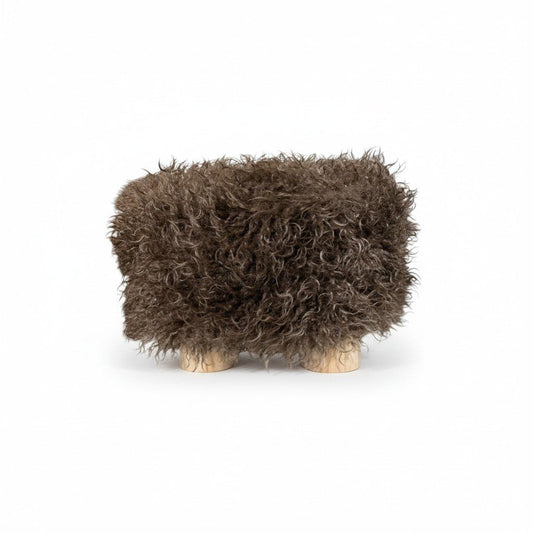 Fluffy krukje donkerbruin – 38x38x28 cm - Youna Label