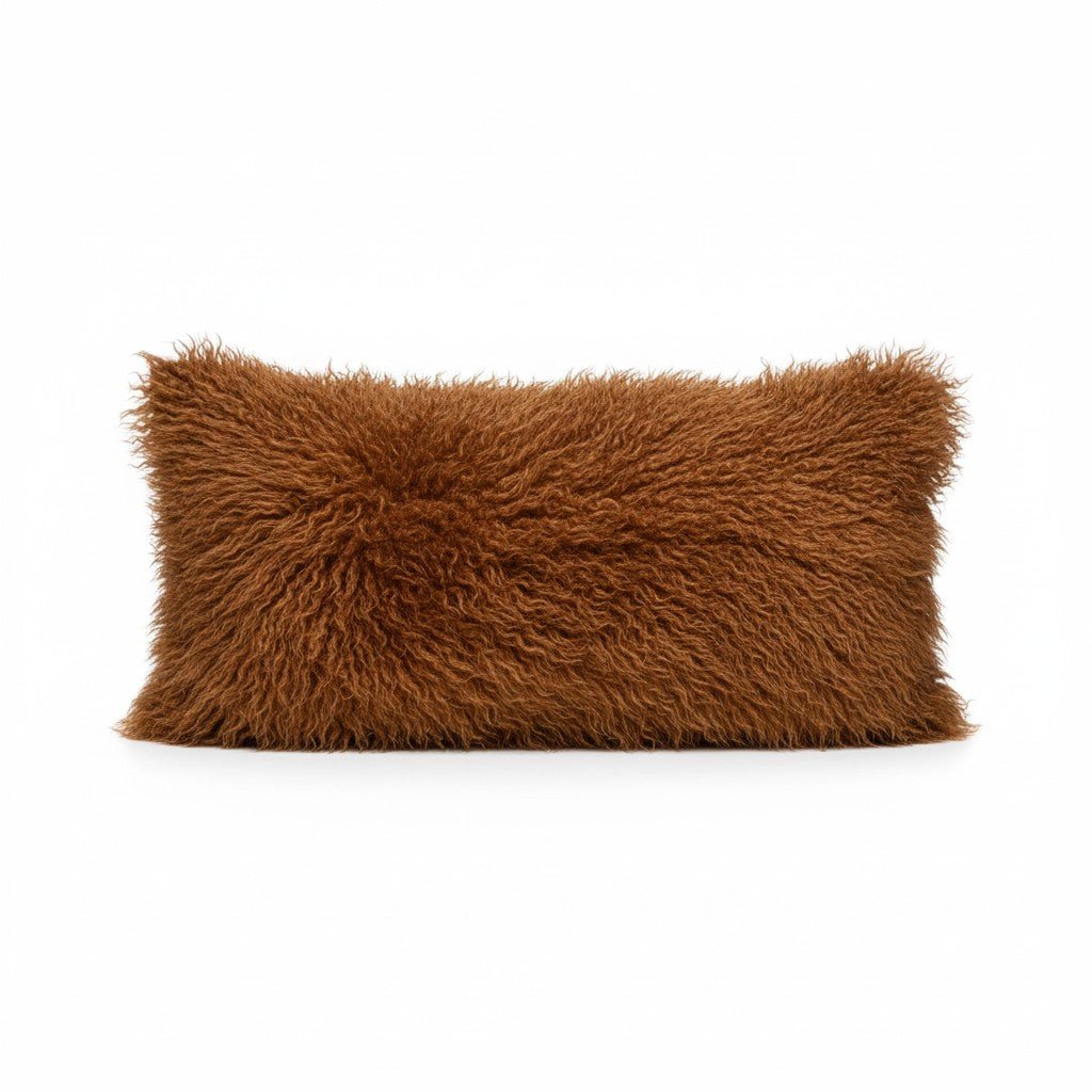Fluffy kussen karamel – 60x30 cm - Youna Label