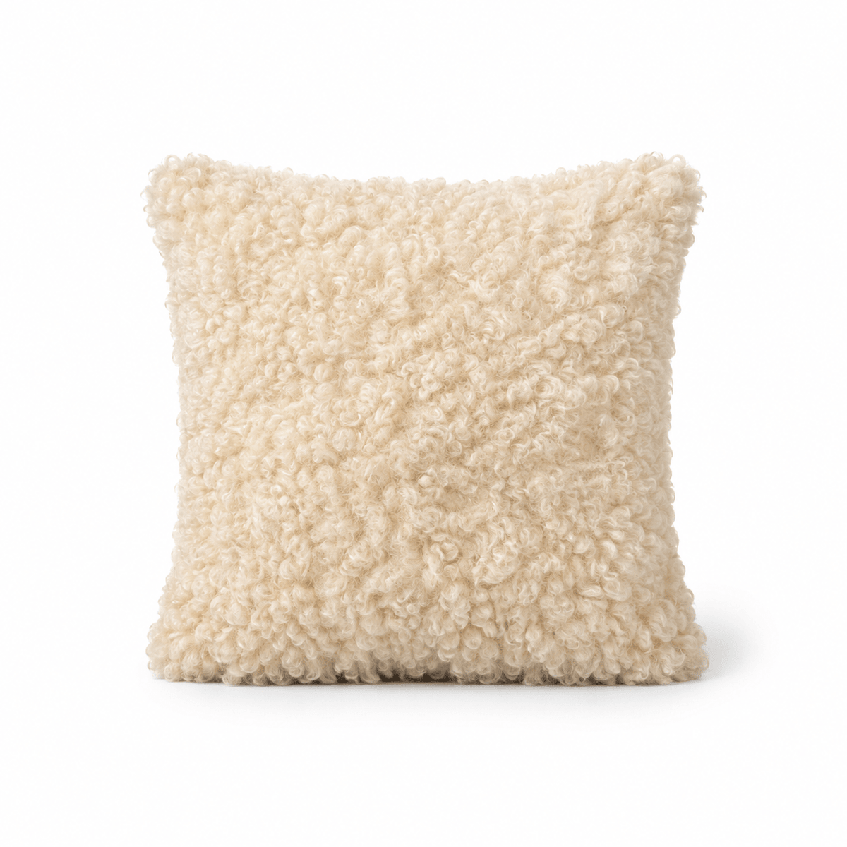 Fluffy sierkussen crème – 45x45 cm - Youna Label