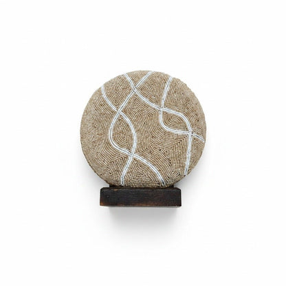 Handgemaakt kralenornament Bali Wave naturel/wit – S, M & L - Youna Label