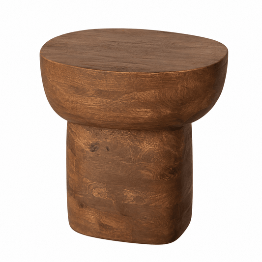 Houten bijzettafel organisch bruin – 38x28x48 cm - Youna Label