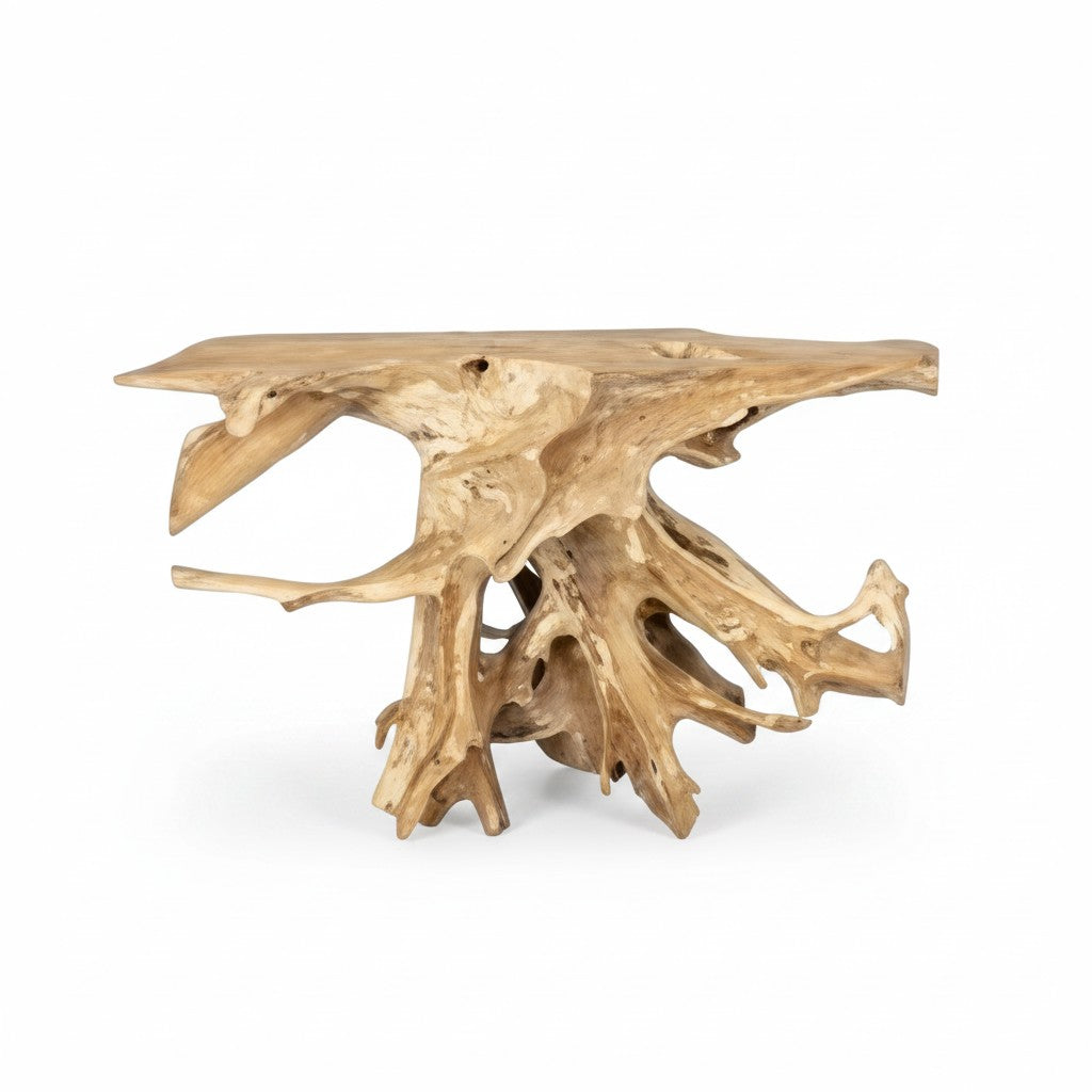 Teak bijzettafel