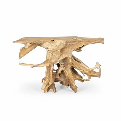 Teak bijzettafel